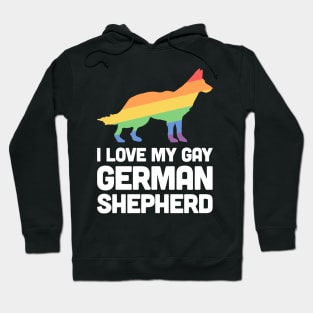 German Shepherd - Funny Gay Dog LGBT Pride Hoodie